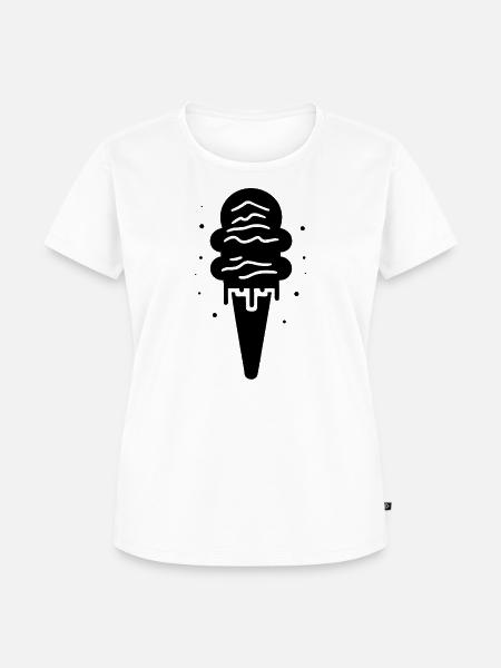 Speiseeis - Frauen Premium Bio T-Shirt - Weiß
