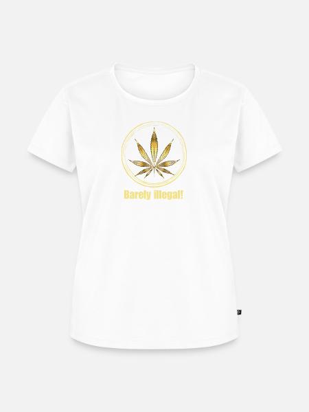 Barely illegal! - Marijuana Blatt - Frauen Premium Bio T-Shirt -