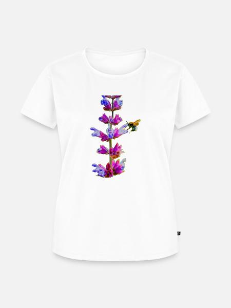 Hummel saugt Nektar - Frauen Premium Bio T-Shirt - Weiß