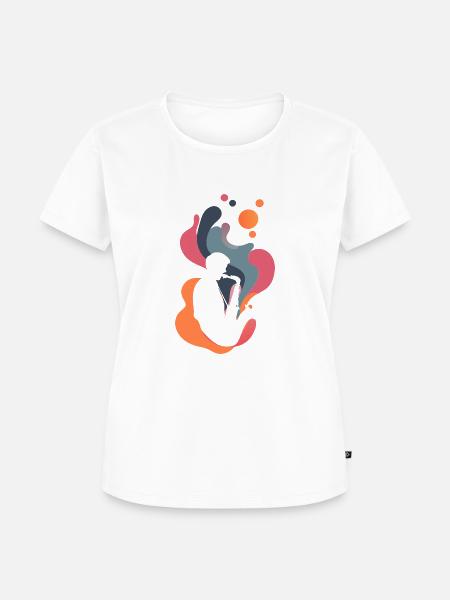 Saxophon Blaskapelle Jazz - Frauen Premium Bio T-Shirt - Weiß