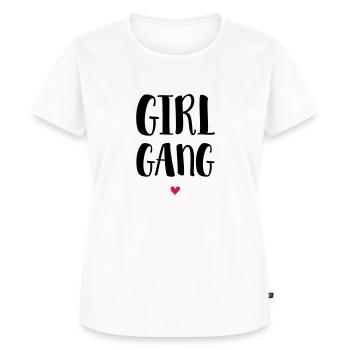 Girl Gang / Girl Squad - Frauen Premium Bio T-Shirt - Weiß - Vorne - AI Model Female 172 dark (172cm)