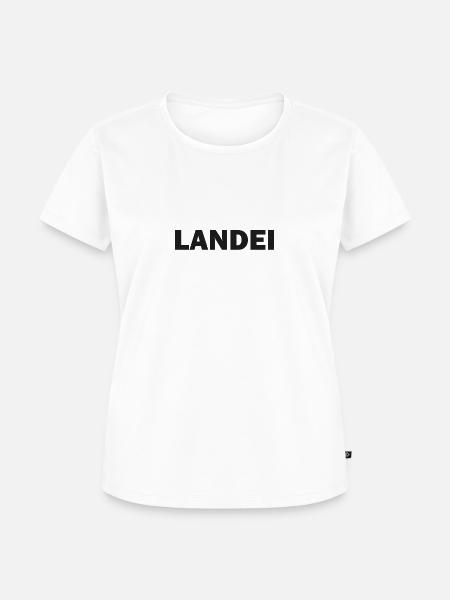 Landei - Frauen Premium Bio T-Shirt - Weiß