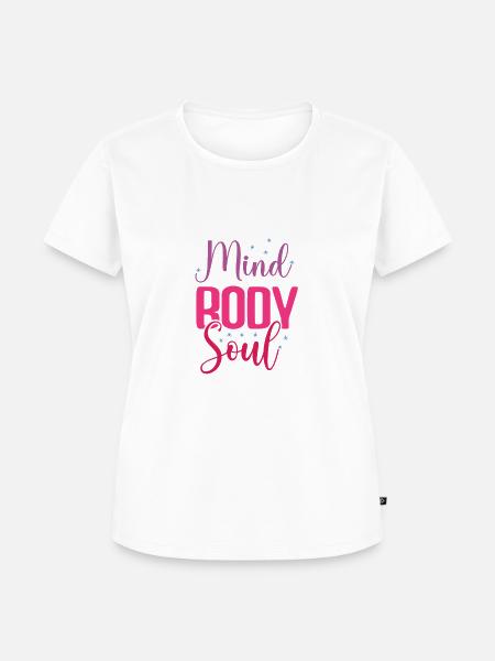 Yoga – Geist, Körper, Seele - Frauen Premium Bio T-Shirt - Weiß