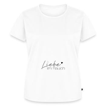 Liebe Im Bauch Schwangerschaft Mama - Frauen Premium Bio T-Shirt - Weiß - Vorne - AI Model Female 172 dark (172cm)