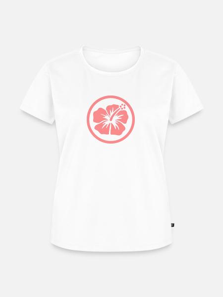 Hibiskus - Frauen Premium Bio T-Shirt - Weiß