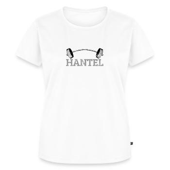 Gebt Hantel niemand verletzt Gym Spruch Männer - Frauen Premium Bio T-Shirt - Weiß - Vorne - AI Model Female 172 dark (172cm)