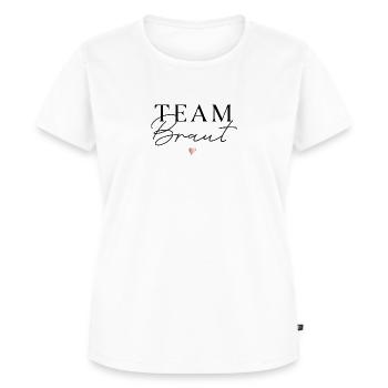 Team Braut - Frauen Premium Bio T-Shirt - Weiß - Vorne - AI Model Female 172 dark (172cm)