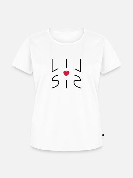 Kleine Schwester - Frauen Premium Bio T-Shirt - Weiß