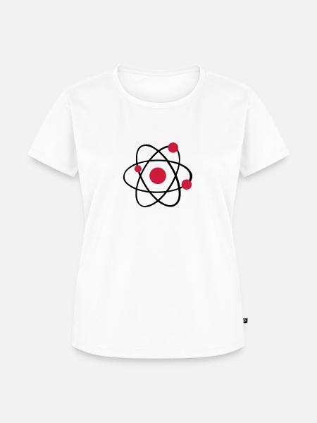 Atom - Frauen Premium Bio T-Shirt - Weiß