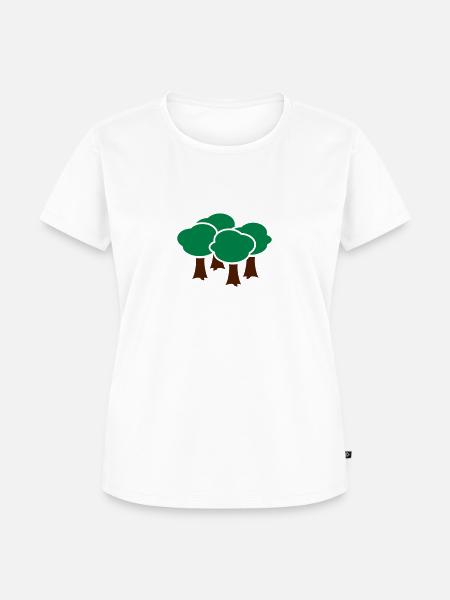 Wald - Frauen Premium Bio T-Shirt - Weiß