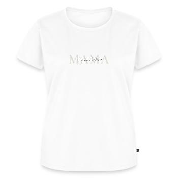 Mama Superheldin - Frauen Premium Bio T-Shirt - Weiß - Vorne - AI Model Female 172 dark (172cm)