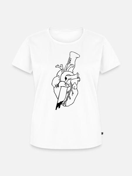 trust - Frauen Premium Bio T-Shirt - Weiß