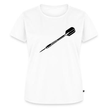 Darts Dart - Women's Premium Organic T-shirt - white - Front - AI Model Female 172 dark (172cm)