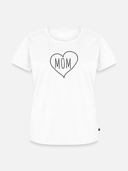Mama Herz - Frauen Premium Bio T-Shirt - Weiß