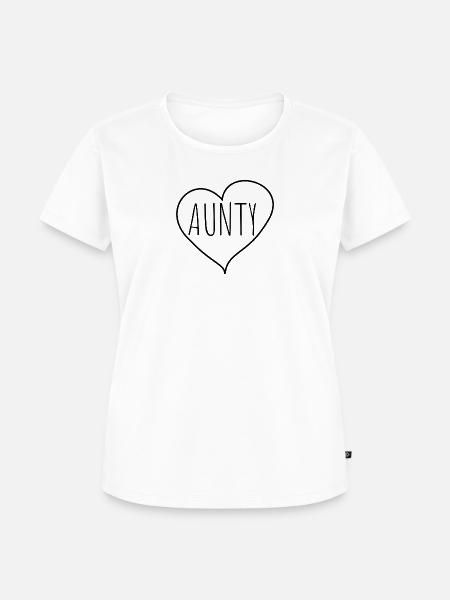 Tante Herz - Frauen Premium Bio T-Shirt - Weiß