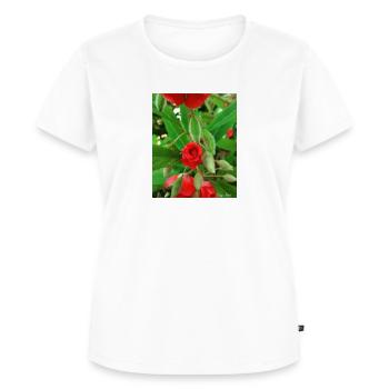 Flower - Women's Premium Organic T-shirt - white - Front - AI Model Female 172 dark (172cm)