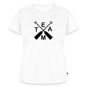 Bateau-dragon Team 1c - T-shirt Premium bio Femme - blanc - Devant - AI Model Female 172 dark (172cm)