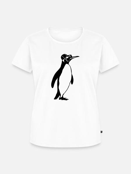 Penguin - Frauen Premium Bio T-Shirt - Weiß