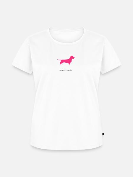 Dackelliebe by Huberta® - Frauen Premium Bio T-Shirt - Weiß