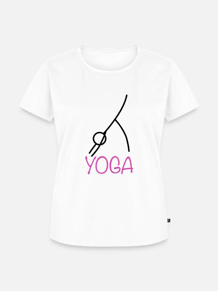 Yoga Stellung - Frauen Premium Bio T-Shirt - Weiß