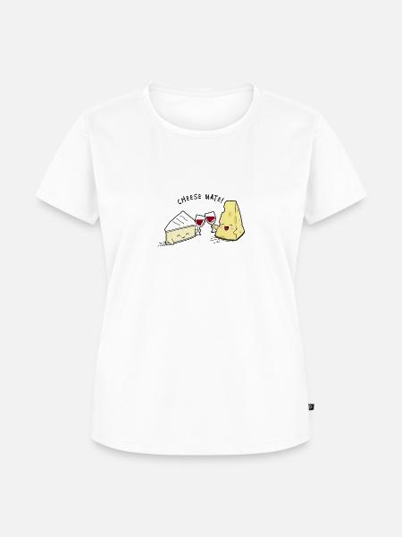Kawaii Käse Aperitif - Frauen Premium Bio T-Shirt - Weiß
