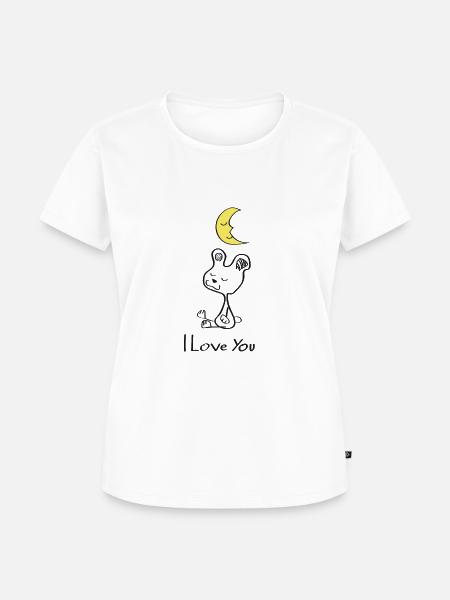 Ich wache über dich - Frauen Premium Bio T-Shirt - Weiß