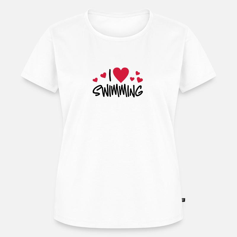 swim - Women's Premium Organic T-shirt - white