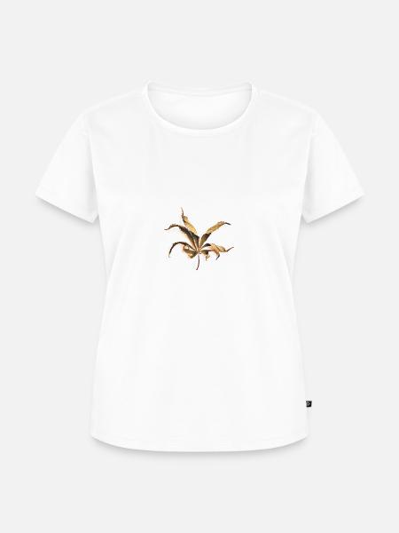 Gekräuseltes Blatt - Frauen Premium Bio T-Shirt - Weiß
