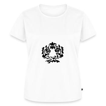 Tiger - Frauen Premium Bio T-Shirt - Weiß - Vorne - AI Model Female 172 dark (172cm)