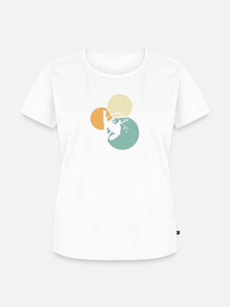 Faultier Faul Müdigkeit - Frauen Premium Bio T-Shirt - Weiß