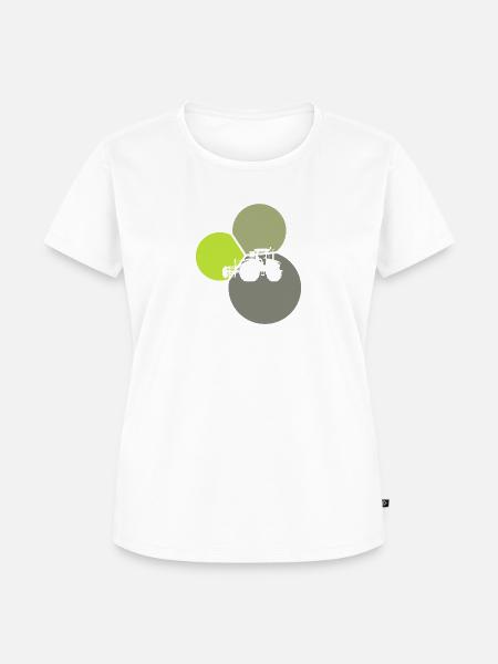 Bauer Hof Mähdrescher - Frauen Premium Bio T-Shirt - Weiß