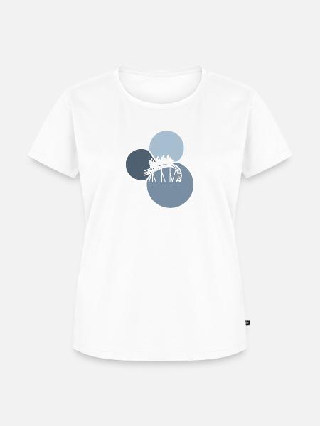 Riesenrad Kirmes - Frauen Premium Bio T-Shirt - Weiß