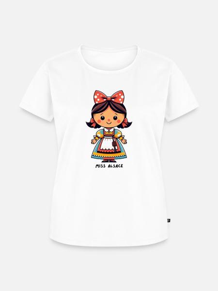 Fräulein Elsass - Frauen Premium Bio T-Shirt - Weiß