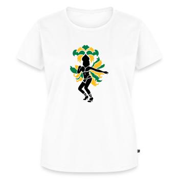 Samba - Women's Premium Organic T-shirt - white - Front - AI Model Female 172 dark (172cm)