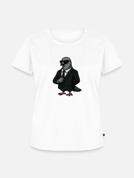 Spionage-Taube - Frauen Premium Bio T-Shirt - Weiß