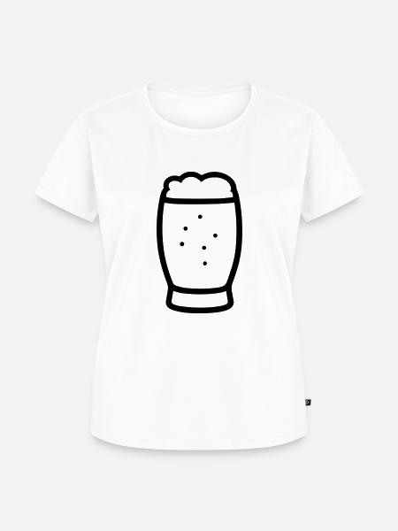 Bier - Frauen Premium Bio T-Shirt - Weiß
