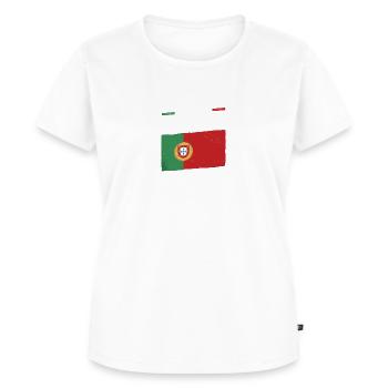 Portugal portugais - T-shirt Premium bio Femme - blanc - Devant - AI Model Female 172 dark (172cm)