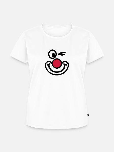 Clown - Frauen Premium Bio T-Shirt - Weiß
