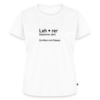 Lehrer - Frauen Premium Bio T-Shirt - Weiß - Vorne - AI Model Female 172 dark (172cm)