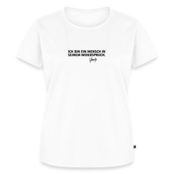 FJS - Widerspruch - Frauen Premium Bio T-Shirt - Weiß - Vorne - AI Model Female 172 dark (172cm)