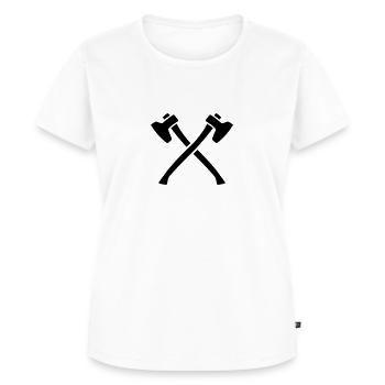 Axe - Women's Premium Organic T-shirt - white - Front - AI Model Female 172 dark (172cm)