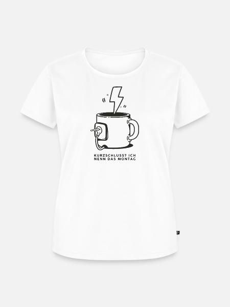 Elektriker-Kaffeetasse Design - Frauen Premium Bio T-Shirt - Weiß