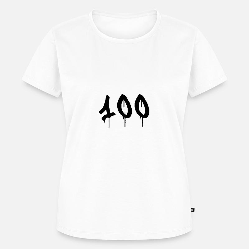 Graffiti : 100 - Women's Premium Organic T-shirt - white