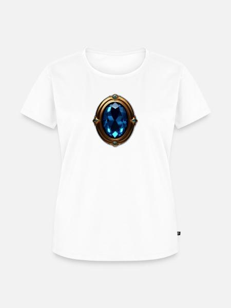 Indigo-Edelstein - Frauen Premium Bio T-Shirt - Weiß
