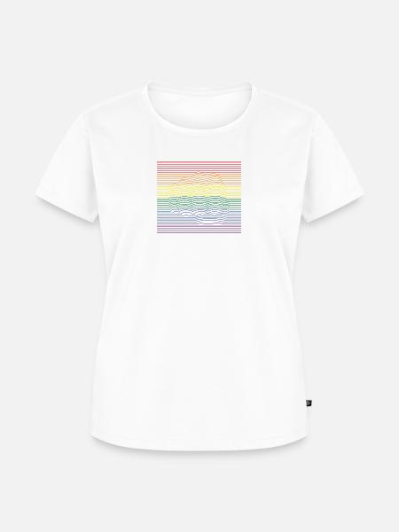 Fist Bump LGBTQ - Frauen Premium Bio T-Shirt - Weiß