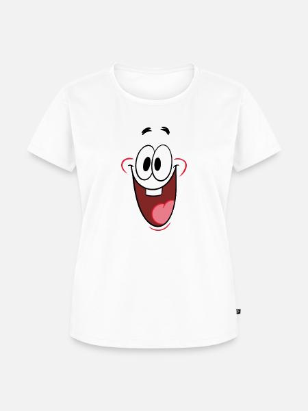 The Patrick Star Show Patrick Gesicht Kostüm - Frauen Premium Bio T-Shirt - Weiß