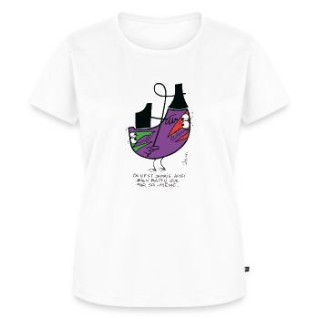 Battu par soi même - T-shirt Premium bio Femme - blanc - Devant - AI Model Female 172 dark (172cm)