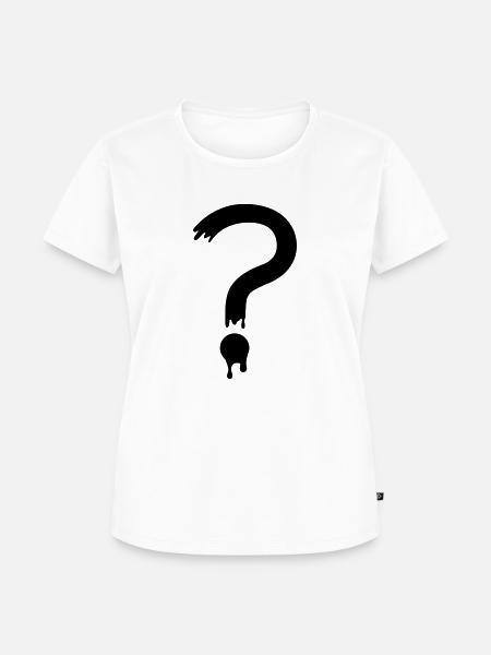 Fragezeichen - Frauen Premium Bio T-Shirt - Weiß