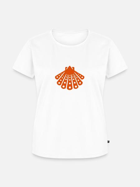 Muschel - Frauen Premium Bio T-Shirt - Weiß