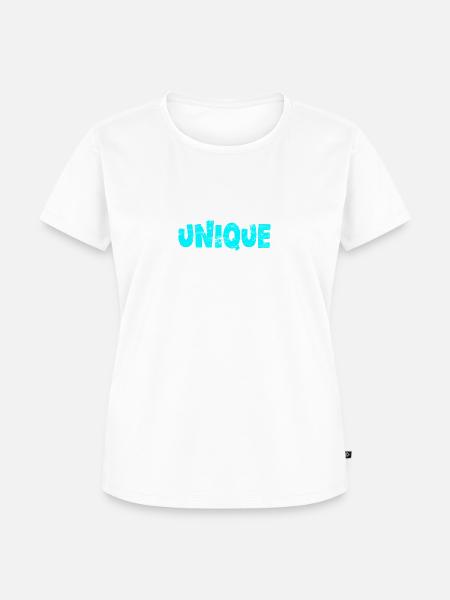 unique blau - Frauen Premium Bio T-Shirt - Weiß